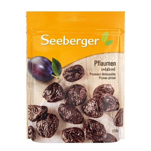 Seeberger Pflaumen entsteint 13er Pack: Extra große und schmackhafte Dörrpflaumen in bester Qualität - besonders süß und aromatisch - getrocknet, vegan (13 x 200 g) von Seeberger