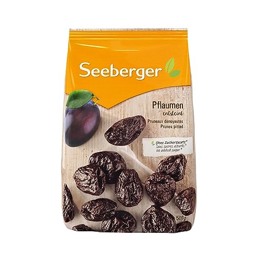 Seeberger Pflaumen entsteint 8er Pack: Extra große und schmackhafte Dörrpflaumen in bester Qualität - besonders süß und aromatisch - getrocknet, vegan (8 x 500 g) von Seeberger