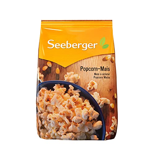 Seeberger Popcorn-Mais 10er Pack: Butterfly Puffmais im Vorratspack - frisches Popcorn schnell zubereitet - individuell würzbar, vegan (10 x 500 g) von Seeberger
