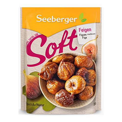 Seeberger Soft-Feigen 13er Pack, Honigsüße Bergfeigen mit kernigem Fruchtfleisch - für ernährungsbewusste Genießer - essfertig, getrocknet & pasteurisiert - ohne Zuckerzusatz, vegan (13 x 200 g) von Seeberger