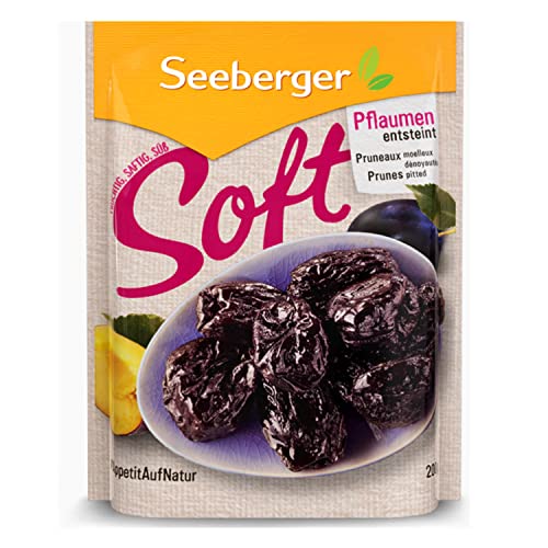 Seeberger Soft-Pflaumen entsteint, 13er Pack (13 x 200 g Beutel) von Seeberger