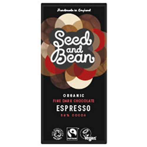 Seed and Bean - Organic Fairtrade Coffee Espresso Dark Chocolate Bar - 85g von Seed and Bean