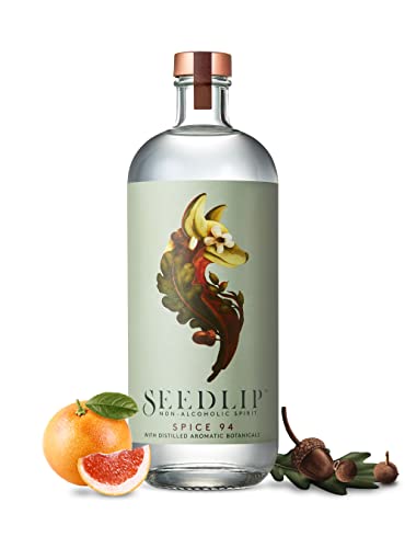 Seedlip Spice 94 | erfrischend-alkoholfreie Gin-Alternative | mit Grapefruitgeschmack | kalorienfrei & zuckerfrei | für nicht-alkoholische Cocktails | 0,0% vol | 700ml Einzelflasche | von SEEDLIP