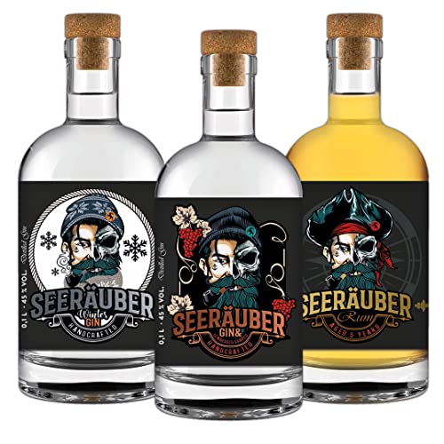 Gin Tasting Set Seeräuber | verschiedene Sorten Gin (Gin Tasting Set No.4) von Seeräuber