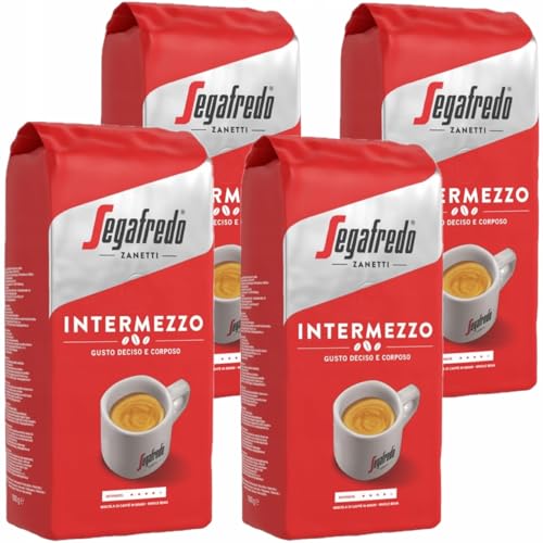 SEGAFREDO Intermezzo ESPRESSO ganze Bohne 4x1000g (4000g) - italienischer Kaffee von Segafredo