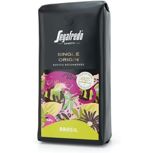 Segafredo Zanetti Whole Bean Single Origin Brazil 100% Arabica - 1 kg pack - Recommended by the barista - Selected roasted coffee beans, nuances of dried fruits, nuts and chocolate von Segafredo