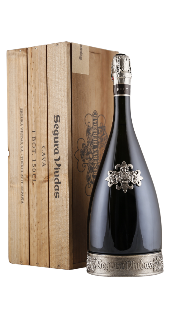 Magnum Segura Viudas Cava Brut Reserva Heredad in Holzkiste von Segura Viudas