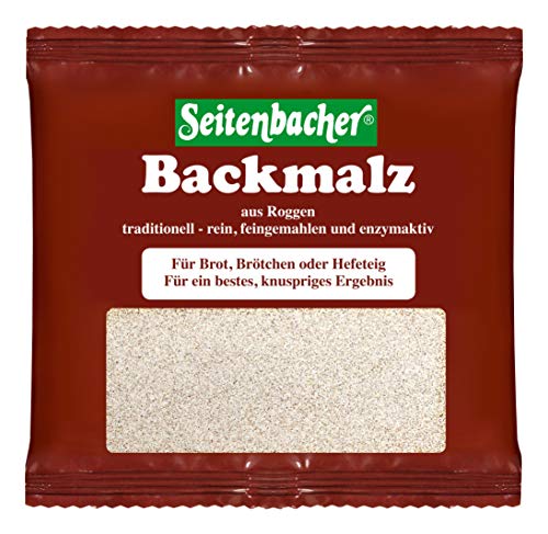 Seitenbacher Backmalz I 100% Roggen I fein gemahlen I enzymaktiv I (1x 250g) von Seitenbacher