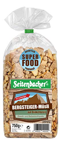 Seitenbacher Bergsteiger Müsli I Dinkel I Vollkorn I Superfood I für Aufsteiger I (1 x 750 g) von Seitenbacher