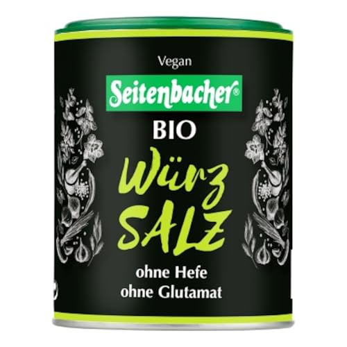 Seitenbacher Bio Würz Kräuter Salz I Vegan I ohne Glutamat I hoher Salzkraft I Himalaya I 6er Pack (6 x 200 g) von Seitenbacher