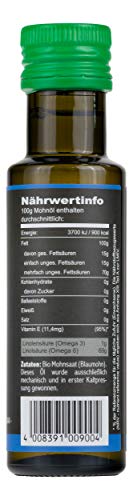 Seitenbacher Gourmet Bio Mohn Öl I kaltgepresst I Erste Pressung I nativ (1 x 100 ml) von Seitenbacher