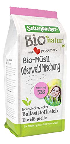 Seitenbacher Bio Odenwald Müsli I lactosefrei I Vollkorn I vegan I ganze Beeren I 3er Pack (3 x 500g)… von Seitenbacher