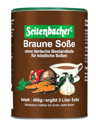 Seitenbacher Braune Sosse I vegan I glutenfrei I lactosefrei I schnell & einfach I 3er Pack (3 x 400 g) von Seitenbacher