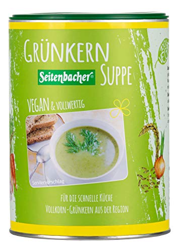 Seitenbacher Buchener Grünkern Suppe I weizenfrei I lactosefrei I vegan I schnell & sättigend I 3er Pack (3 x 500 g) von Seitenbacher