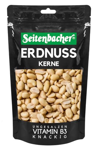 Seitenbacher Erdnusskerne I nativ I ohne Zusätze I ungesalzen I fettfrei geröstet I (3 x 225 g) von Seitenbacher