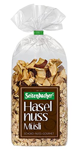 Seitenbacher Haselnuss Müsli I Schoko Nuss Gourmet I Vollkorngetreide I weizenfrei I (3 x 750 g) von Seitenbacher