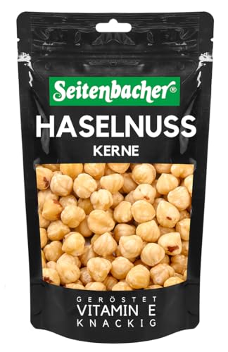 Seitenbacher Haselnusskerne I nativ I ohne Zusätze I ungesalzen I geröstet I ganz I (1 x 200 g) von Seitenbacher