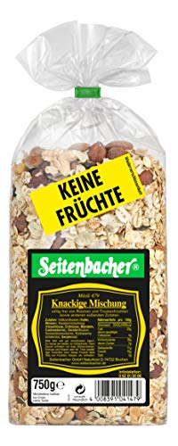 Seitenbacher Müsli Knackige-Mischung I ohne Früchte I viele Nüsse I viele Saaten I (1x 750 g) von Seitenbacher