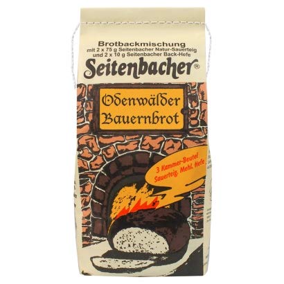 Seitenbacher Odenwälder Bauernbrot Backmischung I Einfach I Vollkorn I ohne Zusätze I 3er Pack (3 x 935 g) von Seitenbacher