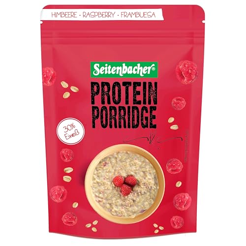Seitenbacher Porridge Himbeere - Dein warmes Frühstück mit 30% Protein I weizenfrei I 2er Pack (2 x 500 g) von Seitenbacher