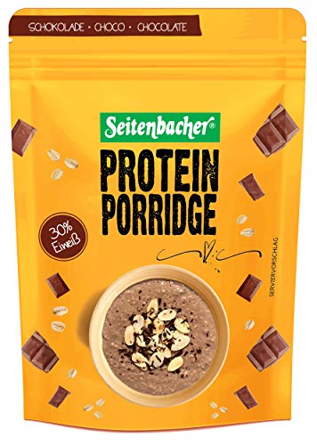 Seitenbacher Porridge Schoko - Dein warmes Frühstück mit 28% Protein I weizenfrei I 2er Pack (2 x 500 g) von Seitenbacher
