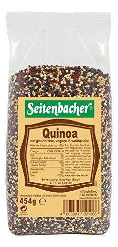 Seitenbacher Quinoa Bunt - Tricolor I unbehandelt I nativ I ohne Zusätze I vegan I (1 x 454 g) von Seitenbacher