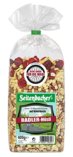 Seitenbacher Radler Müsli I Hafer und Dinkel Vollkorngetreide I Sauerkirschen I Vollmilchschokolade I weizenfrei I (3 x 600 g) von Seitenbacher