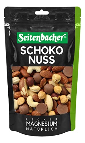 Seitenbacher Schoko-Nuss Mischung I Edelste Nüsse I Schokolade I unbehandelt I ganze Nüsse I (1 x200 g) von Seitenbacher