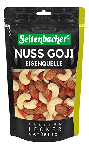 Seitenbacher Studentenfutter Goji I nativ I ohne Zusätze I ungesalzen I (1 x 200g) von Seitenbacher