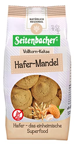 Seitenbacher Vollkorn Kekse Hafer und Mandel I weizenfrei I ohne Palmfett I 8er Pack (8x 200 g) von Seitenbacher