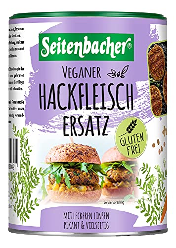 Seitenbacher Linsen Hackfleisch-Ersatz I glutenfrei I sojafrei I weizenfrei I Schnell I Einfach I (1x400g) Seitenbacher Linsen Hackfleisch-Ersatz I glutenfrei I sojafrei I weizenfrei I Schnell I Einfach I (1x400g) von Seitenbacher