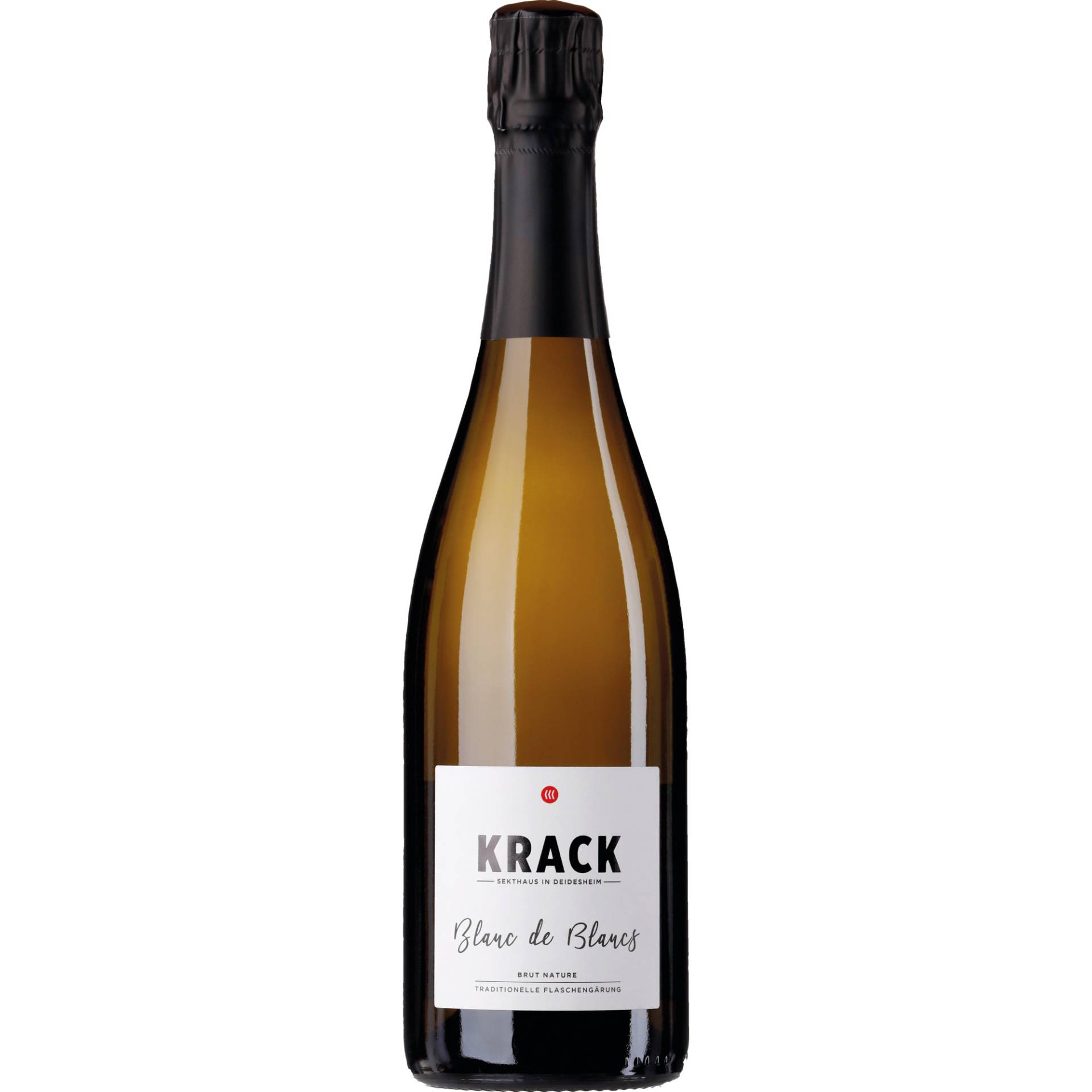 Krack Blanc de Blancs Sekt, Brut Nature, Deutscher Sekt, Deutscher Sekt, 2021, Schaumwein Krack Blanc de Blancs Sekt, Brut Nature, Deutscher Sekt, Deutscher Sekt, 2021, Schaumwein von Sekthaus Krack, D - 67146 Deidesheim