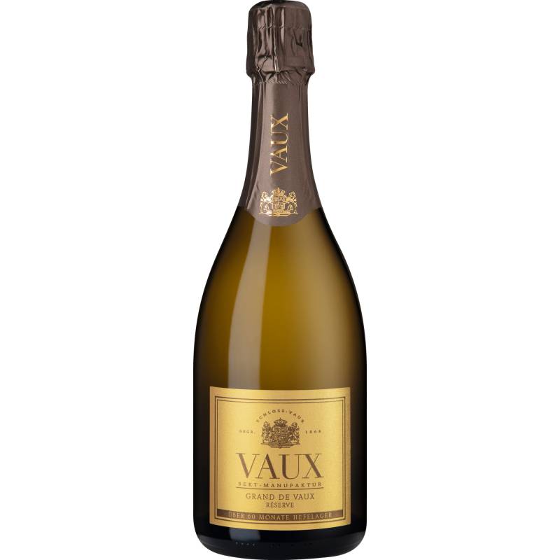 Grand de Vaux Blanc de Blancs Sekt Réserve, Brut, Deutscher Sekt, Deutscher Sekt, 2018, Schaumwein von Sektmanufaktur Schloss Vaux, D - 65343 Eltville