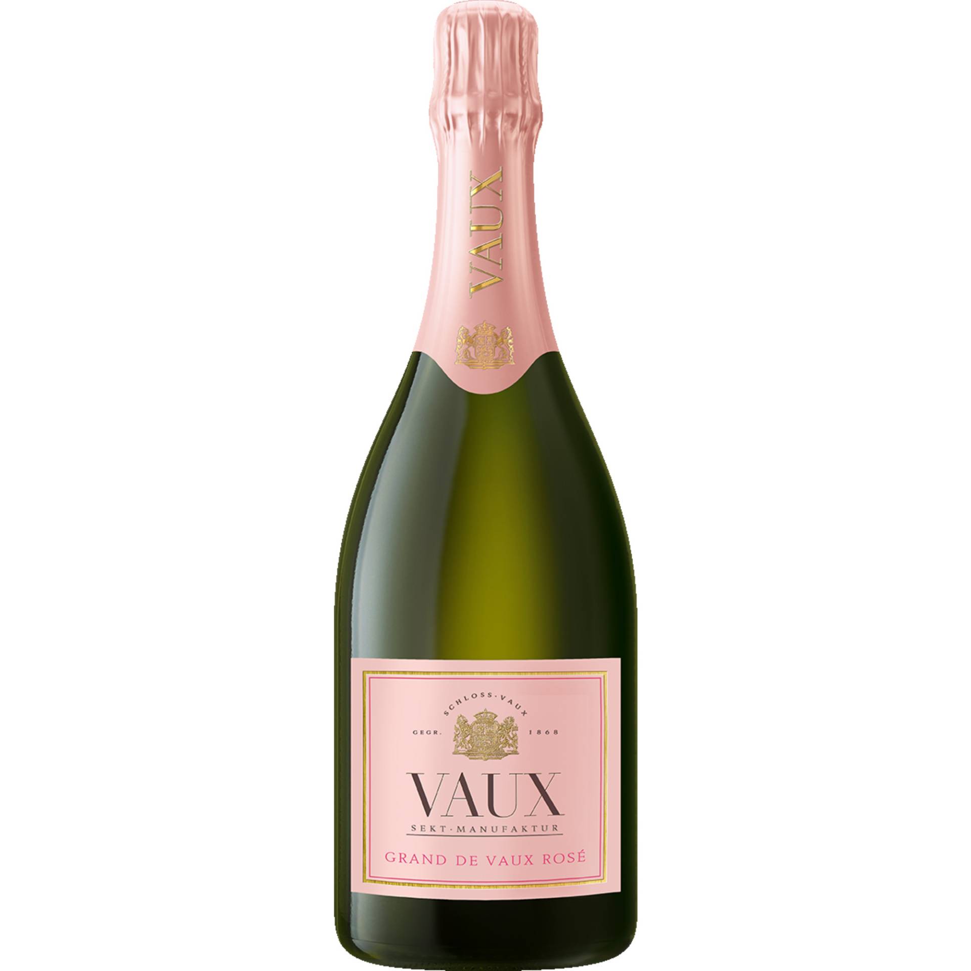 Grand de Vaux Rosé Sekt, Brut, Deutscher Sekt, Deutscher Sekt, Schaumwein Grand de Vaux Rosé Sekt, Brut, Deutscher Sekt, Deutscher Sekt, Schaumwein von Sektmanufaktur Schloss Vaux, D - 65343 Eltville