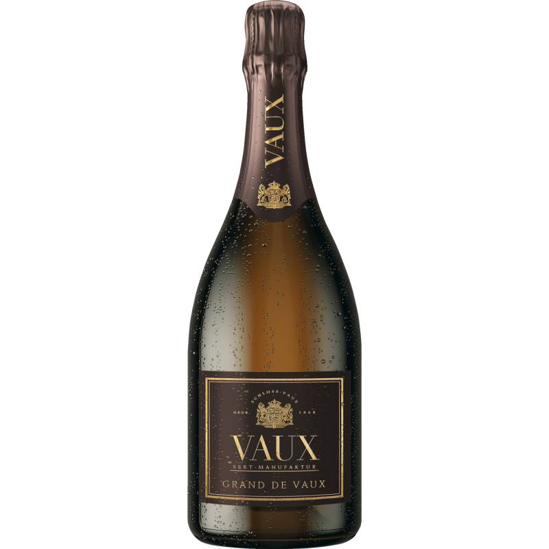 Grand de Vaux Sekt, Brut, Deutscher Sekt, Deutscher Sekt, Schaumwein von Sektmanufaktur Schloss Vaux, D - 65343 Eltville