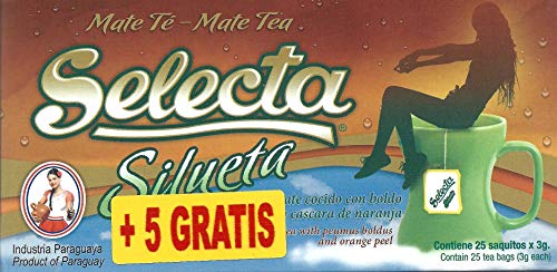 Selecta Silueta - 25 Teebeutel - Mate Tee aus Paraguay von Selecta