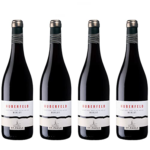HUBERFELD Merlot Südtirol Südtirol DOC St.Pauls Italienischer Rotwein Cantine Produttori San Paolo (4 MAGNUM 1,5 liter) von Selektionen