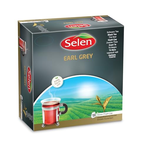 SELEN Earl Grey, 100 Einzeln kuvertierte Teebeutel von Selen