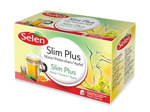SELEN Slim Plus Mate/Petersilien/Apfel 20 Einzeln kuvertierte Teebeutel von Selen