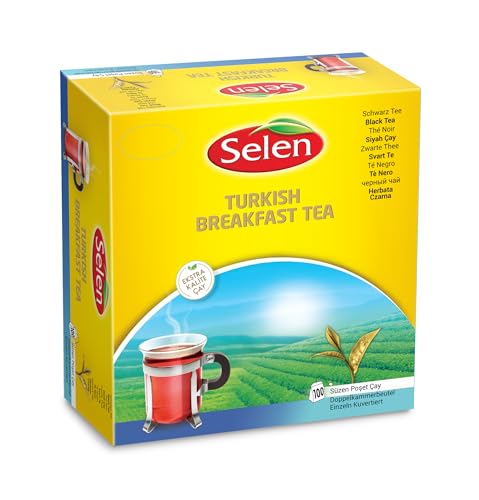 SELEN Turkish Breakfast Tea, 100 Einzeln kuvertierte Teebeutel von Selen