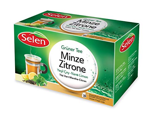 Selen Grüner Tee Minze-Zitrone 20 Teebeutel von Selen