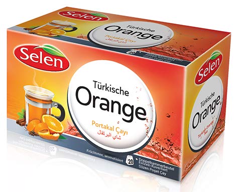 Selen Türkische Orange Früchtetee 20 Teebeutel (1er Pack) von Selen
