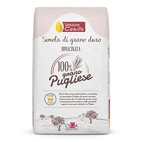 100% Pugliese Weizengrieß PRIME TERRE 500g - Selezione Casillo - 10 Stück Karton 100% Pugliese Weizengrieß PRIME TERRE 500g - Selezione Casillo - 10 Stück Karton von Selezione Casillo