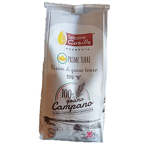 PRIME TERRE FLOUR Type "0" 100% Campano 500g - Selezione Casillo - 10 Stück Karton von Selezione Casillo