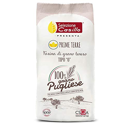 PRIME TERRE FLOUR Type "0" 100% Pugliese 500g - Selezione Casillo - 10 Stück Karton von Selezione Casillo