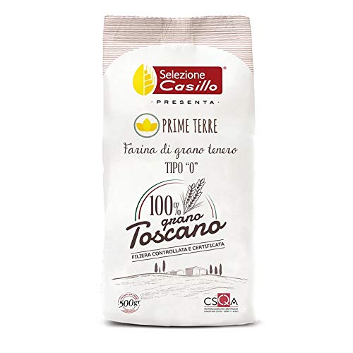 PRIME TERRE FLOUR Type "0" 100% Toscano 500g - Selezione Casillo - 10 Stück Karton von Selezione Casillo