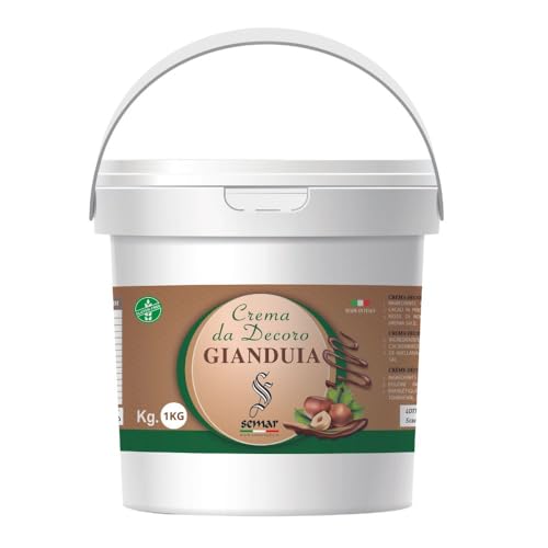 Semar® | Haselnusscreme 1 KG – HERGESTELLT IN ITALIEN – ideal für Desserts oder geschäftlich – Glutenfrei (Haselnuss) von Semar