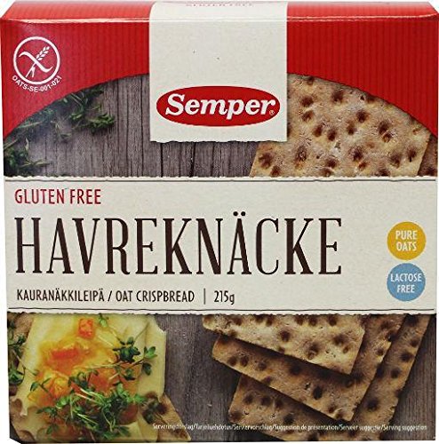 Semper Haferknäcke Glutenfrei, Laktosefrei - Havreknäcke Gluten Free, 215g von Semper