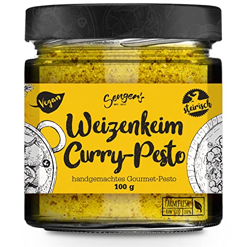 Sengers Veganes Weizenkeim-Pesto Curry, Premium Pesto 100% Superfood aus Österreich. 100g Sengers Veganes Weizenkeim-Pesto Curry, Premium Pesto 100% Superfood aus Österreich. 100g von Senger's