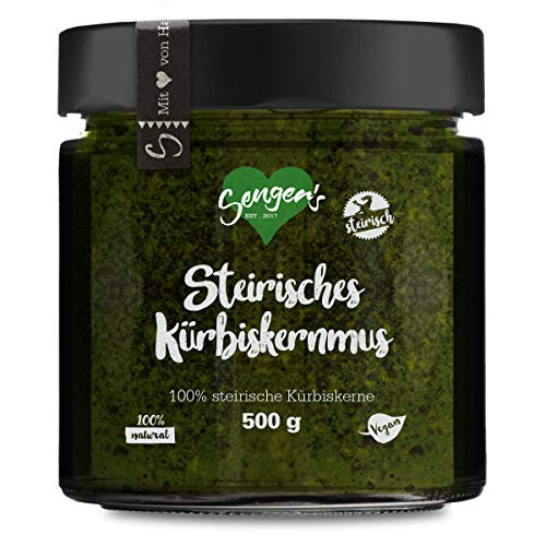 500 g Steirisches Kürbiskernmus 100% steirische Kürbiskerne ohne Zucker, Salz und Zusätze Vegan, Rohkost von Sengers